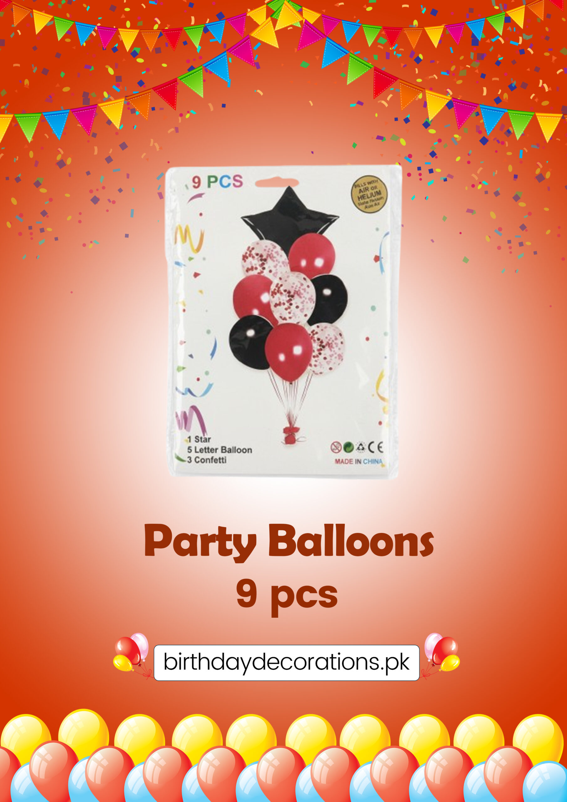 part-balloons-9pcs-red-black